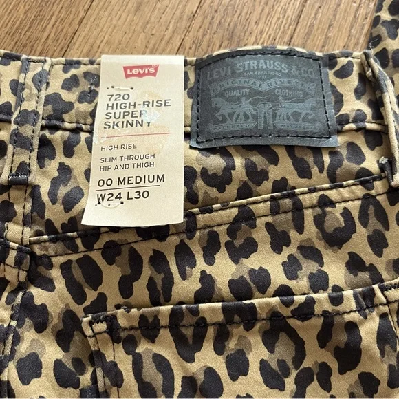 Levi’s 720 High-Rise Supper Skinny Pants 00Med W24 L30 - Picture 5 of 6